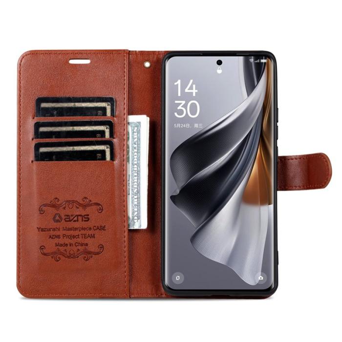 AZNS - AZNS Xiaomi 15 Ultra Plånboksfodral Anti-Scratch Konstläder - Brun