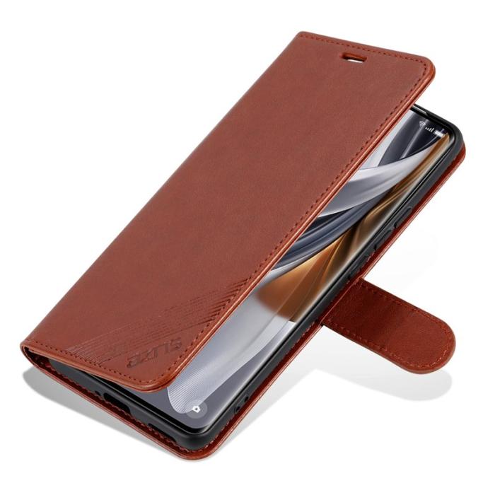 AZNS - AZNS Xiaomi 15 Ultra Plånboksfodral Anti-Scratch Konstläder - Brun