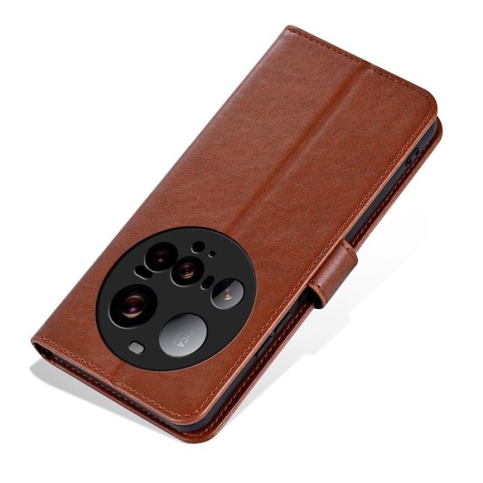 AZNS - AZNS Xiaomi 15 Ultra Plånboksfodral Anti-Scratch Konstläder - Brun