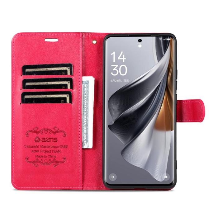 AZNS - AZNS Xiaomi 15 Ultra Plånboksfodral Anti-Scratch Konstläder - Röd