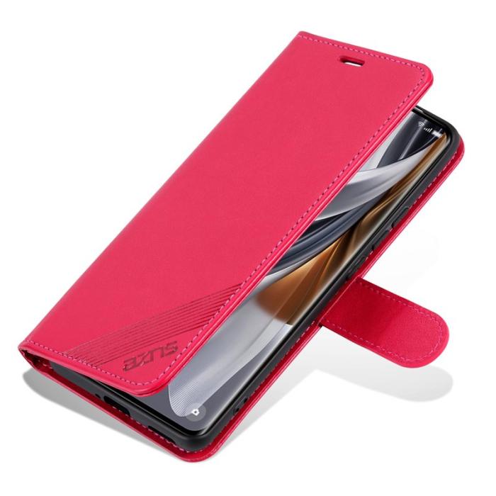 AZNS - AZNS Xiaomi 15 Ultra Plånboksfodral Anti-Scratch Konstläder - Röd