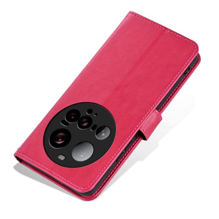 AZNS - AZNS Xiaomi 15 Ultra Plånboksfodral Anti-Scratch Konstläder - Röd