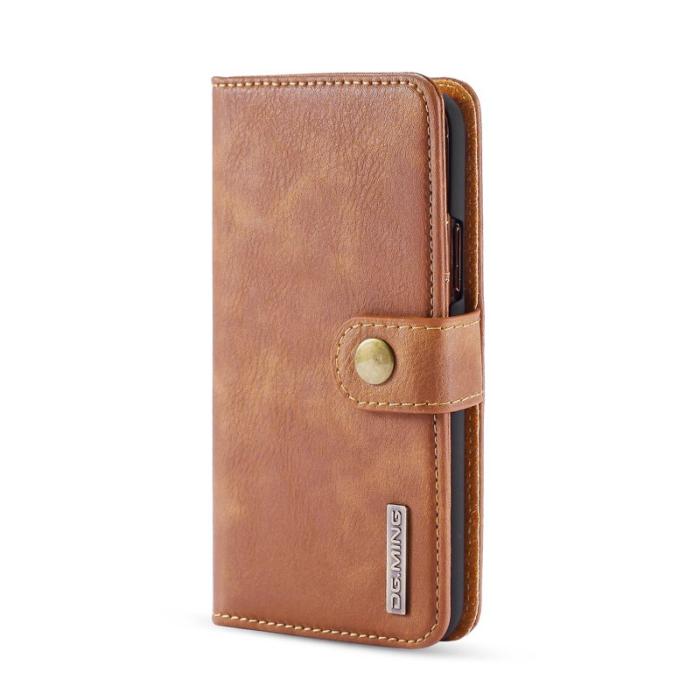 DG.MING - DG.MING iPhone 11 Pro Plånboksfodral 2-i-1 Äkta läder Skydd Brun
