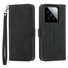 DIERFENG - DIERFENG DF-03 f&ouml;r Xiaomi 14 Pl&aring;nboksfodral Konstl&auml;der - Svart