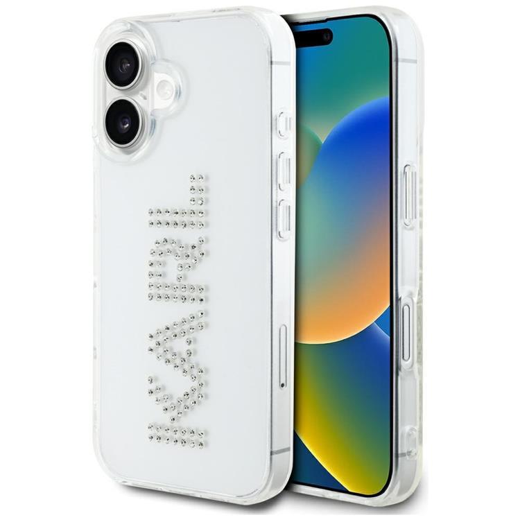 Karl Lagerfeld iPhone 16 Mobilskal IML Rhinestones Logo - Transparent | 2353 | AlltMobil