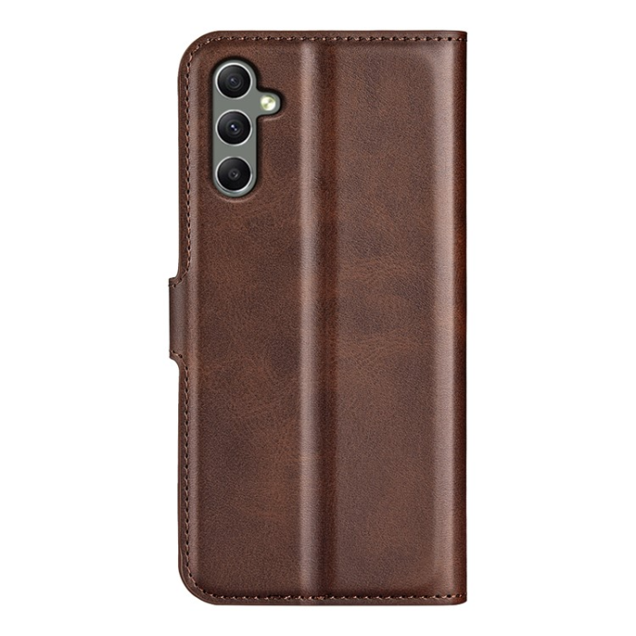 OEM - Galaxy A24 4G Plånboksfodral Folio Flip Calf - Brun