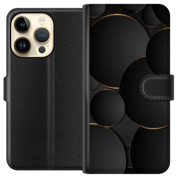 iSecrets - Plånboksfodral till Apple iPhone 15 Pro med Lyxig Cirklar