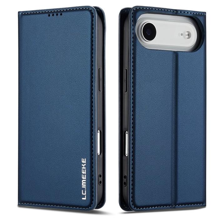 LC.imeeke - LC.IMEEKE L1 Series iPhone Air Plånboksfodral Konstläder - Blå
