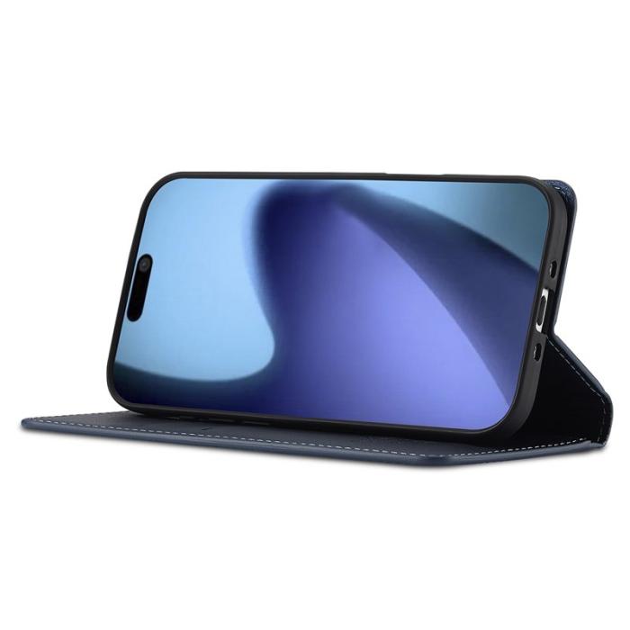 LC.imeeke - LC.IMEEKE L1 Series iPhone Air Plånboksfodral Konstläder - Blå