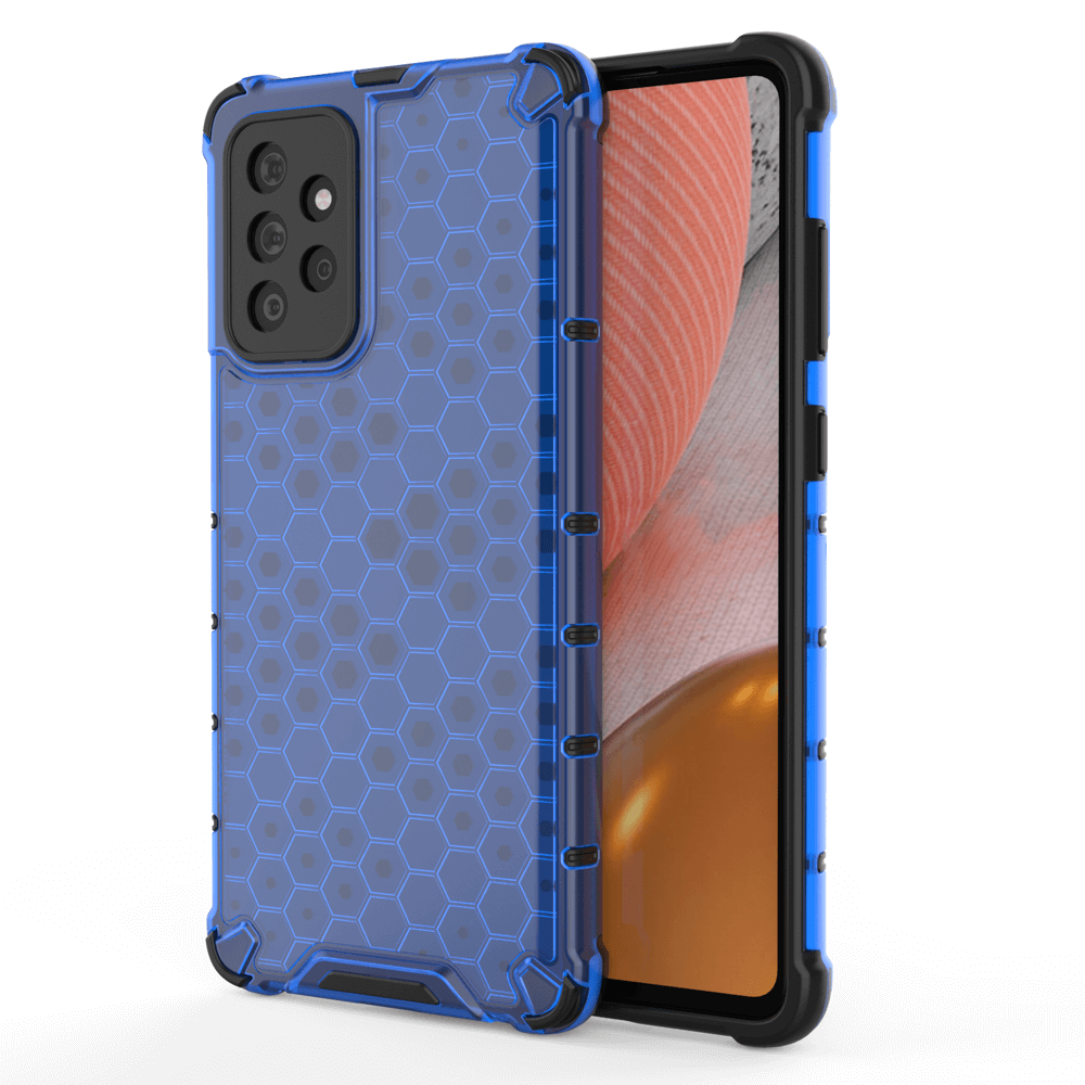 Honeycomb Armor Skal till Samsung Galaxy A72 4G - Blå | 2353 | AlltMobil