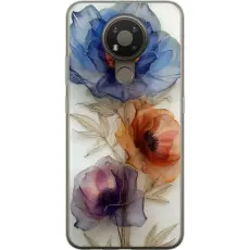 Gustaf - Mobilskal till Nokia 3.4 med Silkesblommor