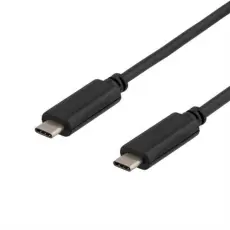 UTGATT1 - Deltaco USB-C till USB-C Kabel 0.5m - Svart