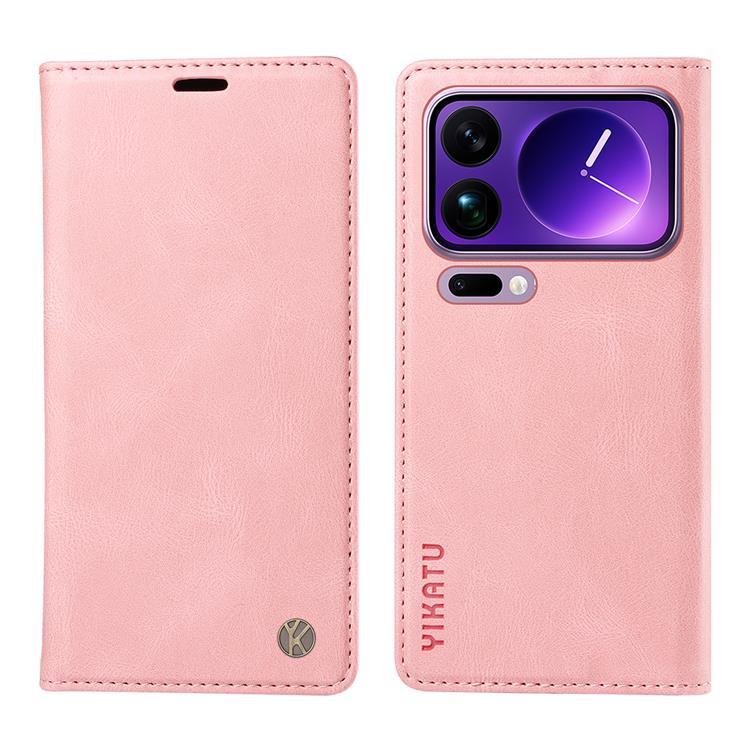 YIKATU Xiaomi 17 Pro Max Plånboksfodral Skin Touch - Rosa | 2353 | AlltMobil
