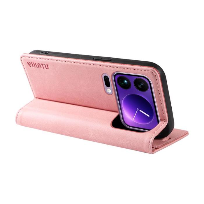 YIKATU - YIKATU Xiaomi 17 Pro Max Plånboksfodral Skin Touch - Rosa
