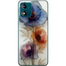 Gustaf - Mobilskal till Motorola Moto E13 med Silkesblommor