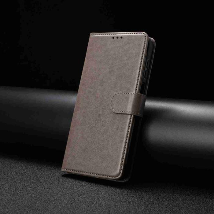 OEM - Samsung Galaxy S26 Ultra Fodral PU Läder Folio Flip - Grå