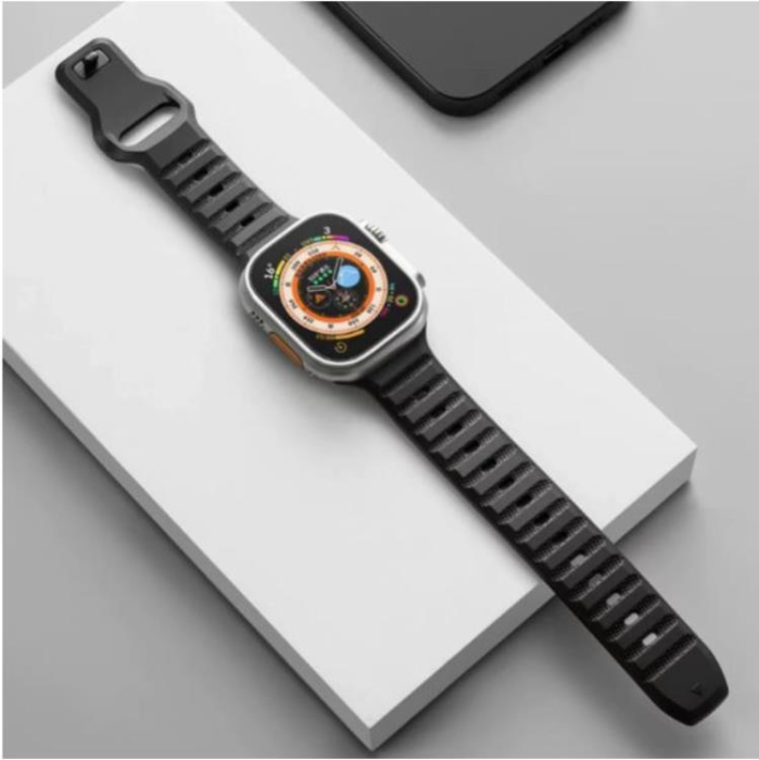 OEM - Apple Watch 4/5/6/7/8/SE (38/40/41mm) Rugged Band Svart
