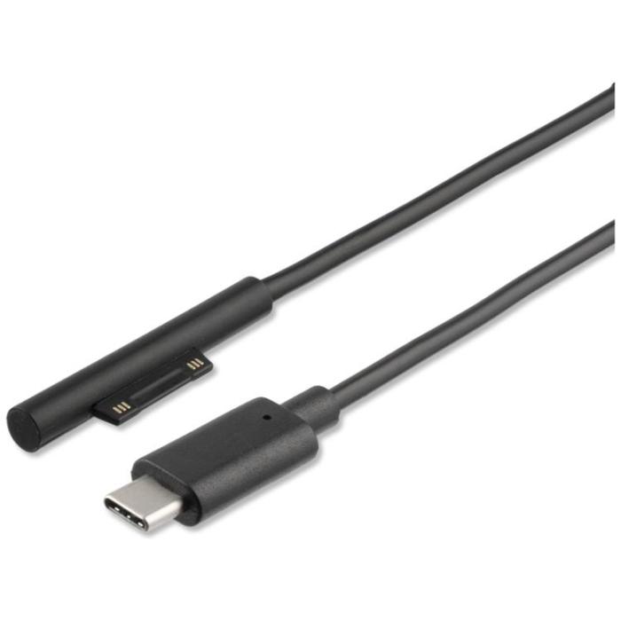 4smarts - 4smarts USB-C 5A Anslutningskabel För Microsoft Surface 1m - Svart