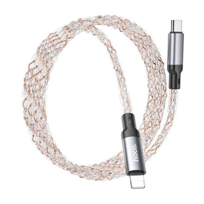 Hoco - Hoco USB-C Till Lightning Kabel 20W 1m U112 - Grå