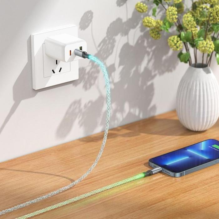 Hoco - Hoco USB-C Till Lightning Kabel 20W 1m U112 - Grå