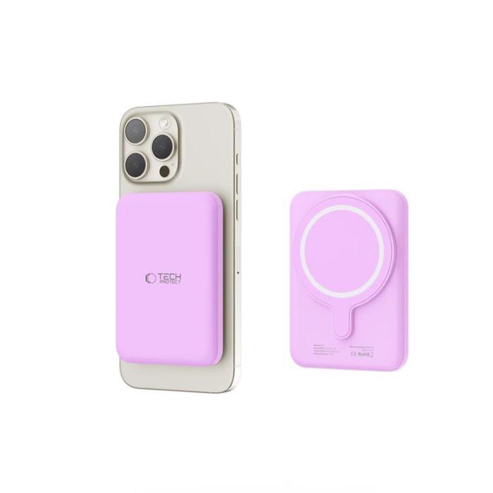 Tech-Protect - Tech-Protect Power Bank 5000mah Magsafe PB10 Lifemag - Lilac