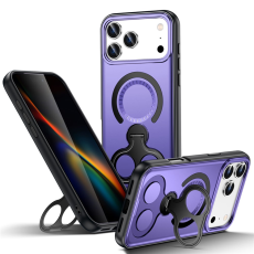 A-One Brand - iPhone 17 Pro Max Mobilskal MagSafe Dual Hole Kickstand - Lila