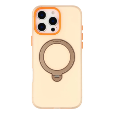 KIGC - KIGC iPhone 16 Pro Mobilskal Rotating Kickstand - Orange