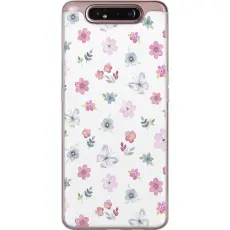 iSecrets - Mobilskal till Samsung Galaxy A80 med Blommor och fjärillar