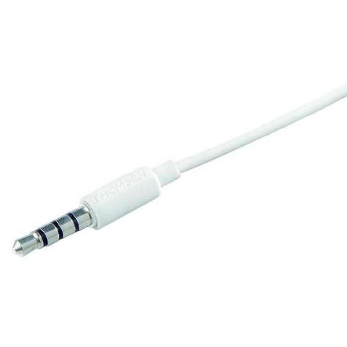 Thomson - Thomson In-Ear Hörlurar Trådbunden med Mikrofon Jack 3.5 mm - Vit