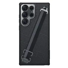 Nillkin - Nillkin Galaxy S23 Ultra Mobilskal Med Wrist Strap - Svart