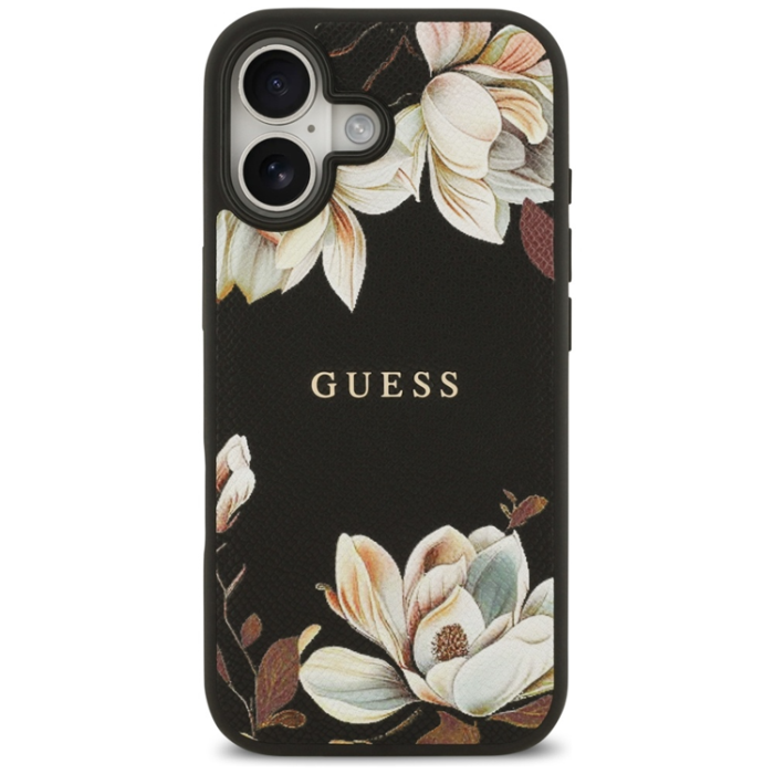Guess - Guess iPhone 17 Mobilskal Magsafe Classic Logo - Svart