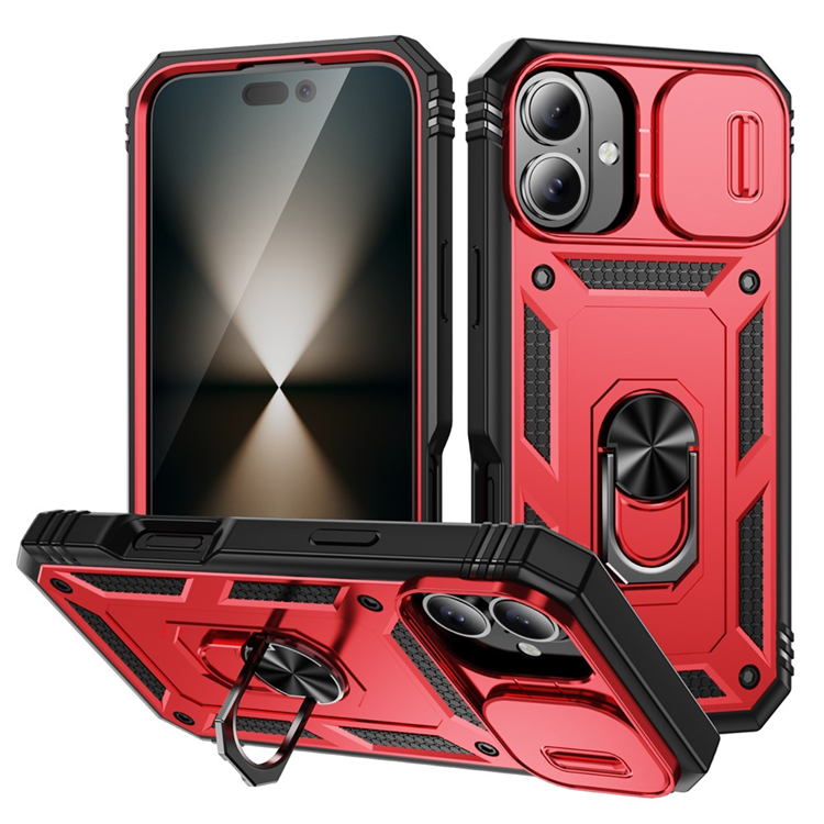Mobilskal till iPhone 17 Slide Camshield Kickstand - Röd | 2353 | AlltMobil