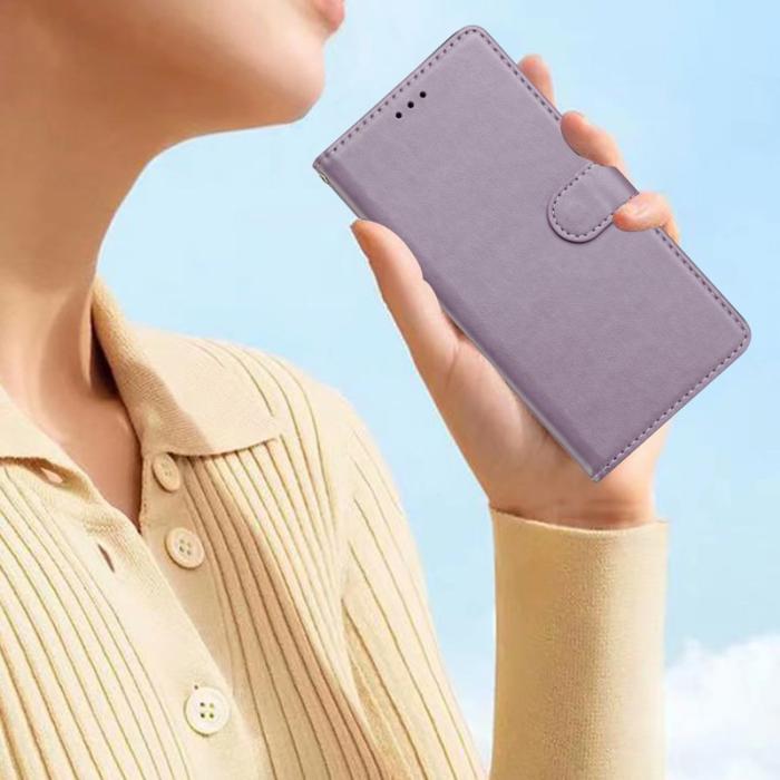OEM - Samsung Galaxy S26 Plus Plånboksfodral Konstläder Ställfunktion - Lila