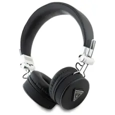Guess - Guess On-Ear Hörlurar Bluetooth ENC Grained Classic Round Shape - Svart
