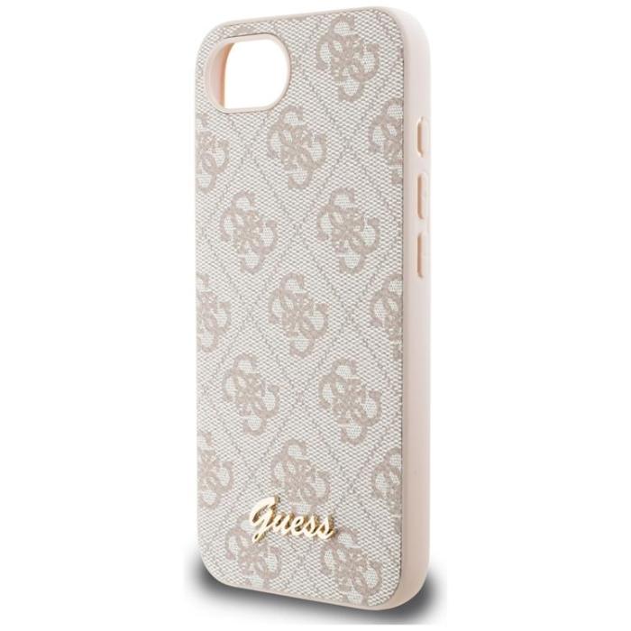 Guess - Guess iPhone 16e Mobilskal MagSafe 4G Script Logo - Rosa