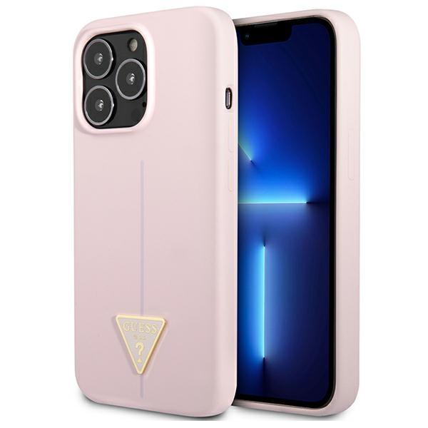 Guess Mobilskal till iPhone 13 Pro / 13 MagSafe Silicone Triangle - Lila