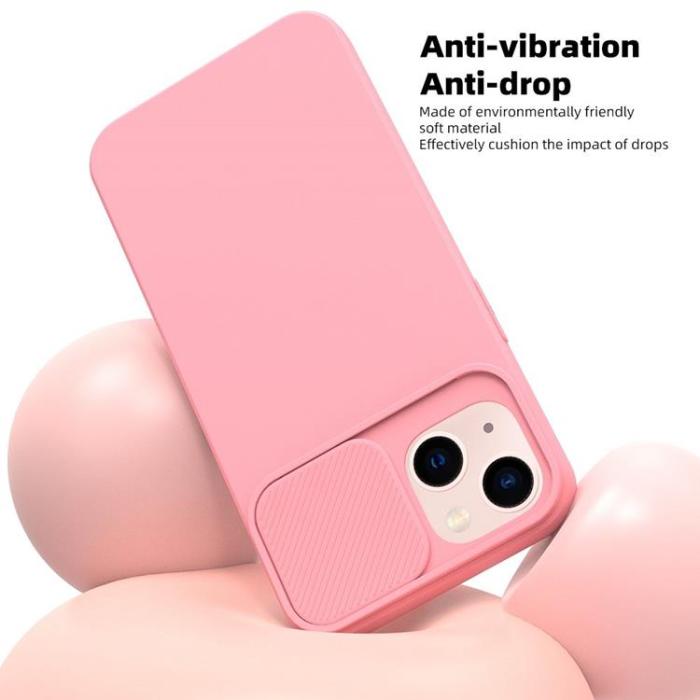 OEM - iPhone 15 Plus Mobilskal Slide - Ljusrosa