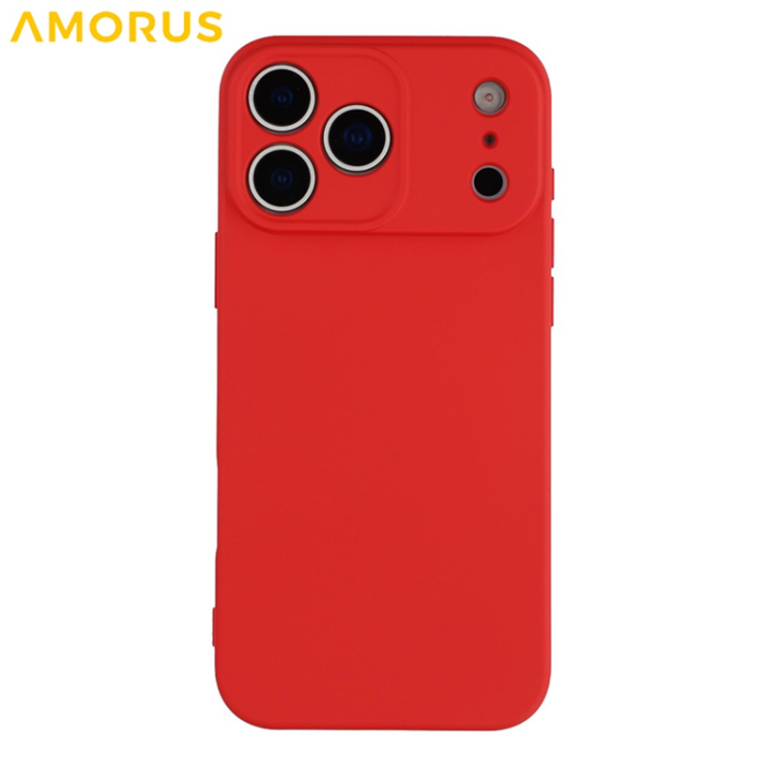 Amorus - AMORUS iPhone 17 Pro Max Mobilskal Precise Cutouts - Röd