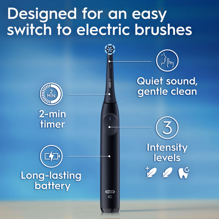 Oral B - Oral B Eltandborste iO Simply Easy Clean Night - Svart