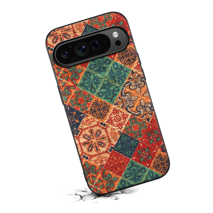 A-One Brand - Google Pixel 10/10 Pro Mobilskal Flower Print - Vinter/Blå