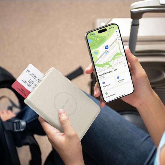 Satechi - Satechi FindAll Passfodral i vegansk läder med Find My Tracker