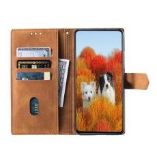 TTUDRCH - TTUDRCH Samsung Galaxy A37 Pl&aring;nboksfodral Konstl&auml;der RFID Skydd - Brun