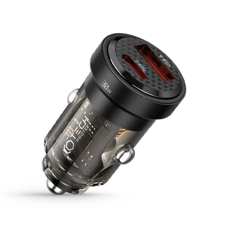 Tech-Protect 2-Port Billaddare PD30W - Svart | 505295 | AlltMobil