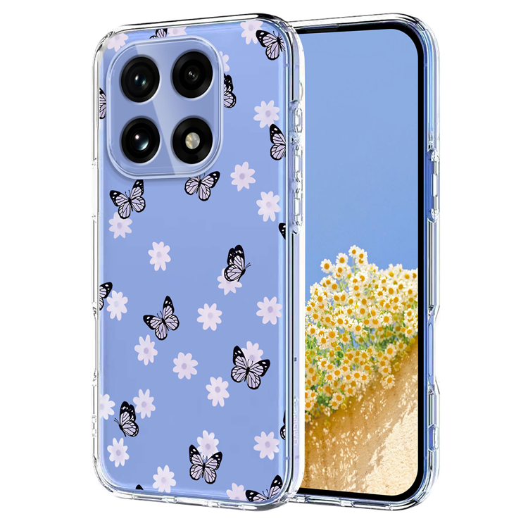 OnePlus 15 Mobilskal Butterfly Floral Pattern (Fjärilar) | 2353 | AlltMobil