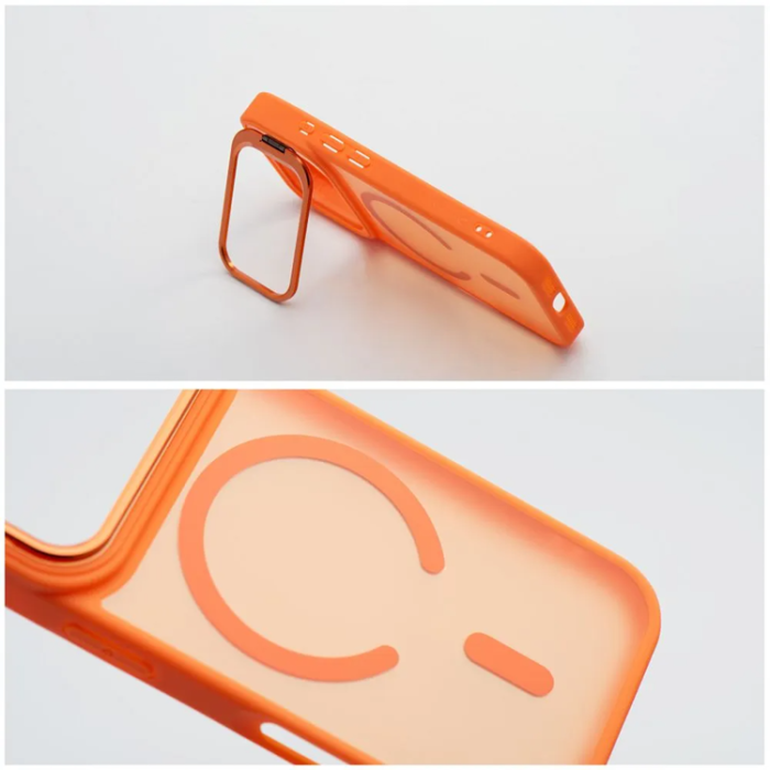 Forcell - Forcell Mobilskal För iPhone 17 Pro Magsafe Shadow Stand - Orange