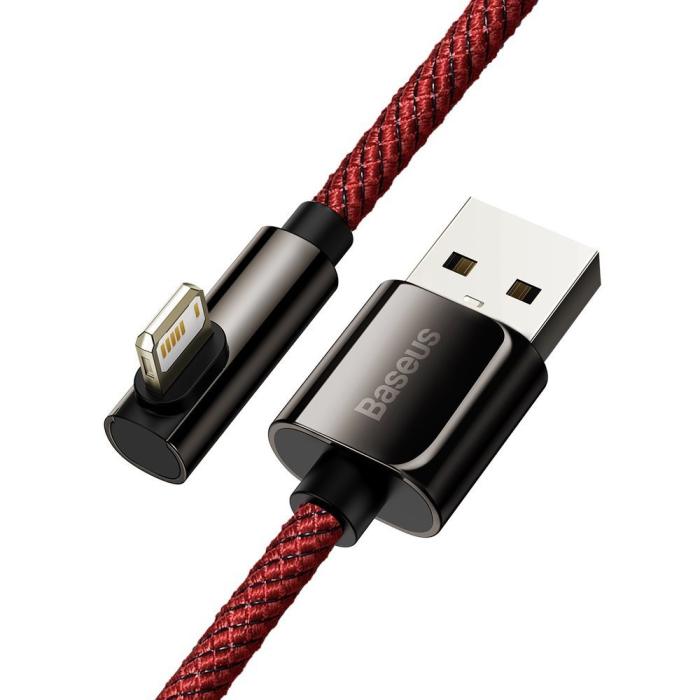 UTGATT5 - Baseus Lightning Kabel USB 2.4A 1m - Röd