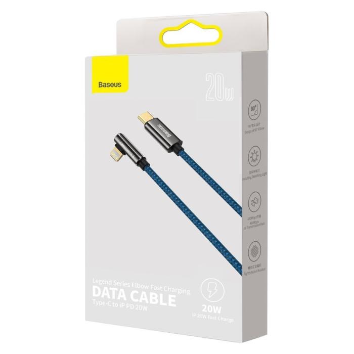 UTGATT5 - Baseus Lightning Kabel USB-C 20W 1m - Blå