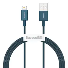 BASEUS - Baseus Superior USB-A till Lightning kabel 1m - Bl&aring;