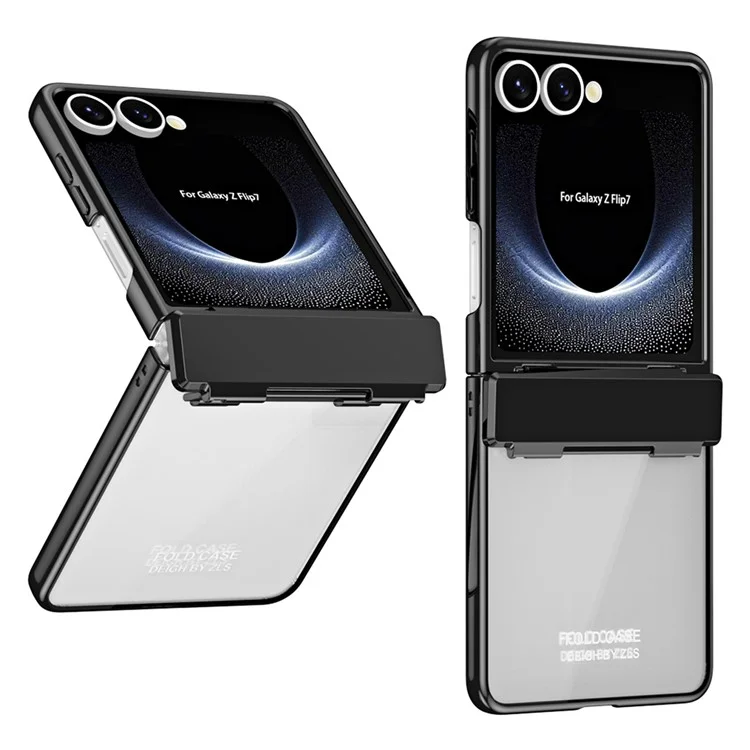 Galaxy Z Flip7 Mobilskal Electroplating PC Folding - Svart | 2353 | AlltMobil