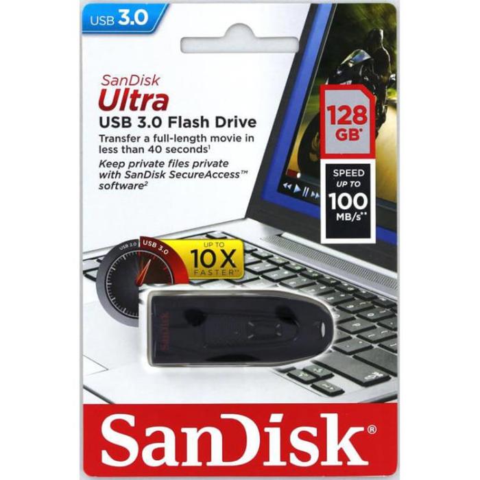 UTGATT - SANDISK USB-minne 3.0 Ultra 128GB 100MB/s